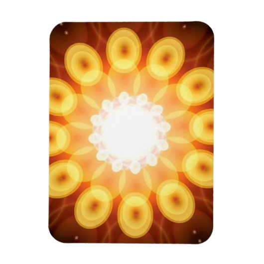 Gelbe Eier-Eigelb im digitalen Abstrakten Magnet (Vertikal)