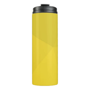 Gelbe, einfache, moderne, coole, geometrische tren thermosbecher