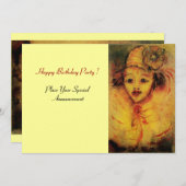 GELBE EINLADUNG (Vorne/Hinten)