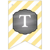 Gelbe Elefant Bogen-Krawatte Babyparty Wimpelkette (Dritte Fahne)