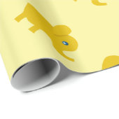 Gelbe Elefanten für jeden Anlaß Geschenkpapier (Rolleneckpunkt)