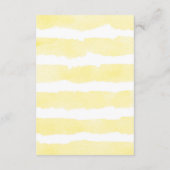 Gelbe Elefantengeschlechtsneutrale Bücher für Kind Begleitkarte (Rückseite)