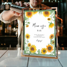 Gelbe Elegante Sonnenblume Sonnenblume Babydusche