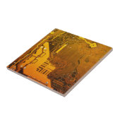 Gelbe elektronische Schaltung, JPG Fliese (Seite)