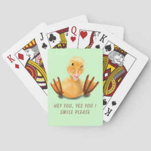 Gelbe Enckle spielerisch Wink Playing Cards Lächel Spielkarten