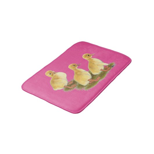 Gelbe Encklings Badematte (Schrägansicht)