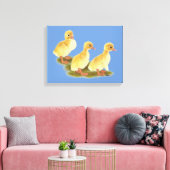 Gelbe Encklings Leinwanddruck (Insitu (Wohnzimmer))