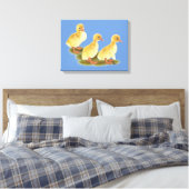 Gelbe Encklings Leinwanddruck (Insitu (Schlafzimmer))