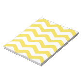 Gelbe enge Chevron-Muster Notizblock (Rotiert)