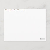 Gelbe Engel Postkarte (Rückseite)