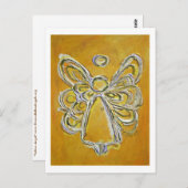 Gelbe Engel Postkarte (Vorne/Hinten)