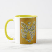 Gelbe Engel-Tasse Tasse (Links)