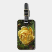 Gelbe Englische Rose Gepäckanhänger (Vorderseite vertikal)