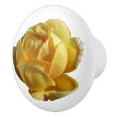 Gelbe Englische Rose Keramikknauf (Rechts)
