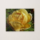 Gelbe Englische Rose Puzzle (Horizontal)