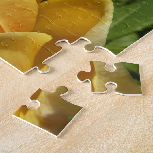 Gelbe Englische Rose Puzzle (Seite)
