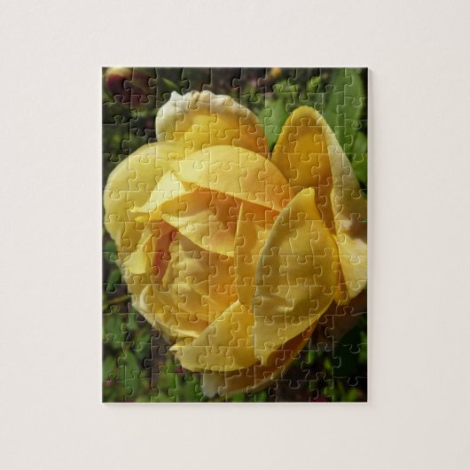 Gelbe Englische Rose Puzzle (Vertikal)
