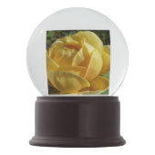 Gelbe Englische Rose Schneekugel (Rückseite)