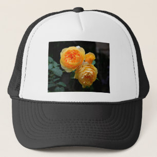 Gelbe Englische Rose Truckerkappe