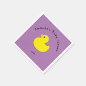 Gelbe Ente - Babydusche Serviette (Ecke)