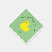 Gelbe Ente - Babydusche Serviette (Ecke)