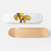 Gelbe Ente beim Gitarrenspielen | Farbe wählen Skateboard (Horizontal)