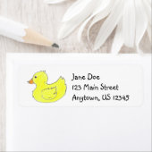 Gelbe Ente Duckling Rubber Ducky Duckie Labels (Insitu)