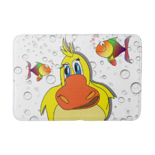 Gelbe Ente Fischblasen Badezimmer Badematte