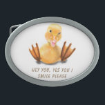 Gelbe Ente gespielt Rosa Gürtelschnalle Lächeln Ca<br><div class="desc">Funny Yellow Duck Playful Wink Happy Lächeln Cartoon Zeichn und Text - Wählen / Fügen Sie Ihre einzigartige Text / Schriftart / Farbe - Make Your Special Gift - Neu vergrössern und verschieben oder entfernen und hinzufügen Elemente / Bild mit Anpassungs-Tool ! - Zeichn und Design von MIGNED. Sie können...</div>