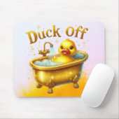 Gelbe Ente in der Badewanne Mousepad (Mit Mouse)