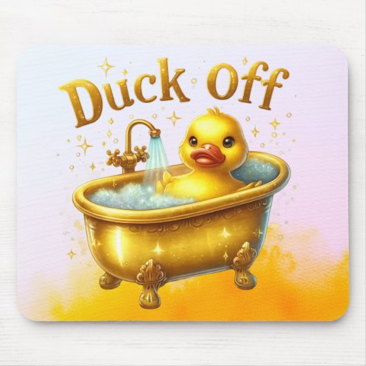 Gelbe Ente in der Badewanne Mousepad (Vorne)