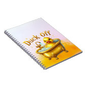 Gelbe Ente in der Badewanne Notizblock (Rechte Seite)