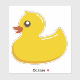 Gelbe Ente, kundenspezifisch geschnitten Vinyl Sti Aufkleber