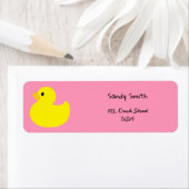 Gelbe Ente, rosa Farbe (Insitu)