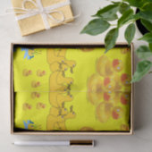 Gelbe Enten aus Zierpapier Seidenpapier (Geschenk)