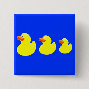 gelbe Enten Button