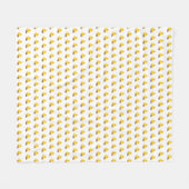 Gelbe Enten Fleece Blanket (Vorderseite (Horizontal))