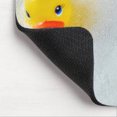 Gelbe Enten im Schaumbad Mousepad (Ecke)