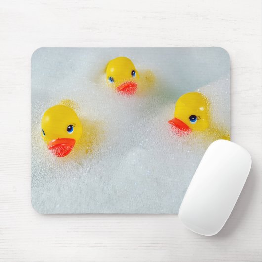 Gelbe Enten im Schaumbad Mousepad (Mit Mouse)