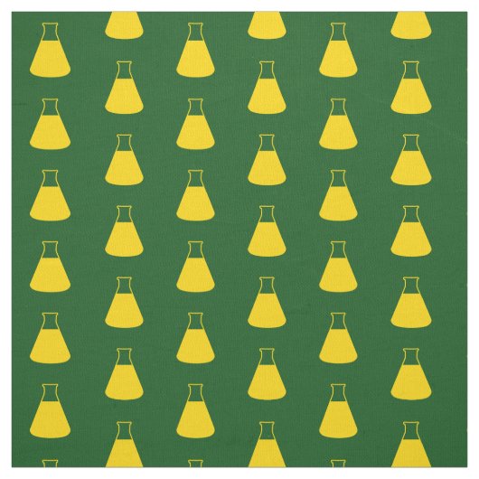Gelbe Erlenmeyer-Flasche Stoff (Muster)