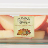 Gelbe Erntedank Pumpkins und Squash Etiketten (Befestigt)