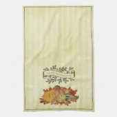 Gelbe Erntedank Pumpkins und Squash Geschirrtuch (Vertikal)