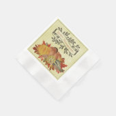 Gelbe Erntedank Pumpkins und Squash Serviette (Ecke)