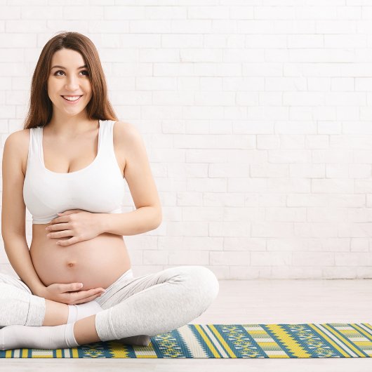 gelbe ethnische Azteke Yogamatte