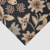 Gelbe Exotic Floral Stickerei Decoupage Seidenpapier (Ausschnitt)