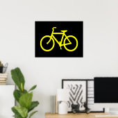 Gelbe Fahrrad Poster (Heimbüro)