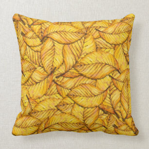 Gelbe Fallleuchten Kissen