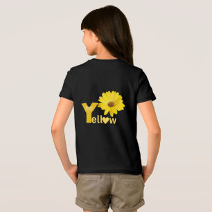 Gelbe Farbe auf Schwarz Tri-Blend Shirt