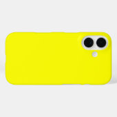 Gelbe Farbe Case-Mate iPhone Hülle (Rückseite (Horizontal))