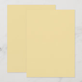 Gelbe Farbe Einladung (Vorne/Hinten)